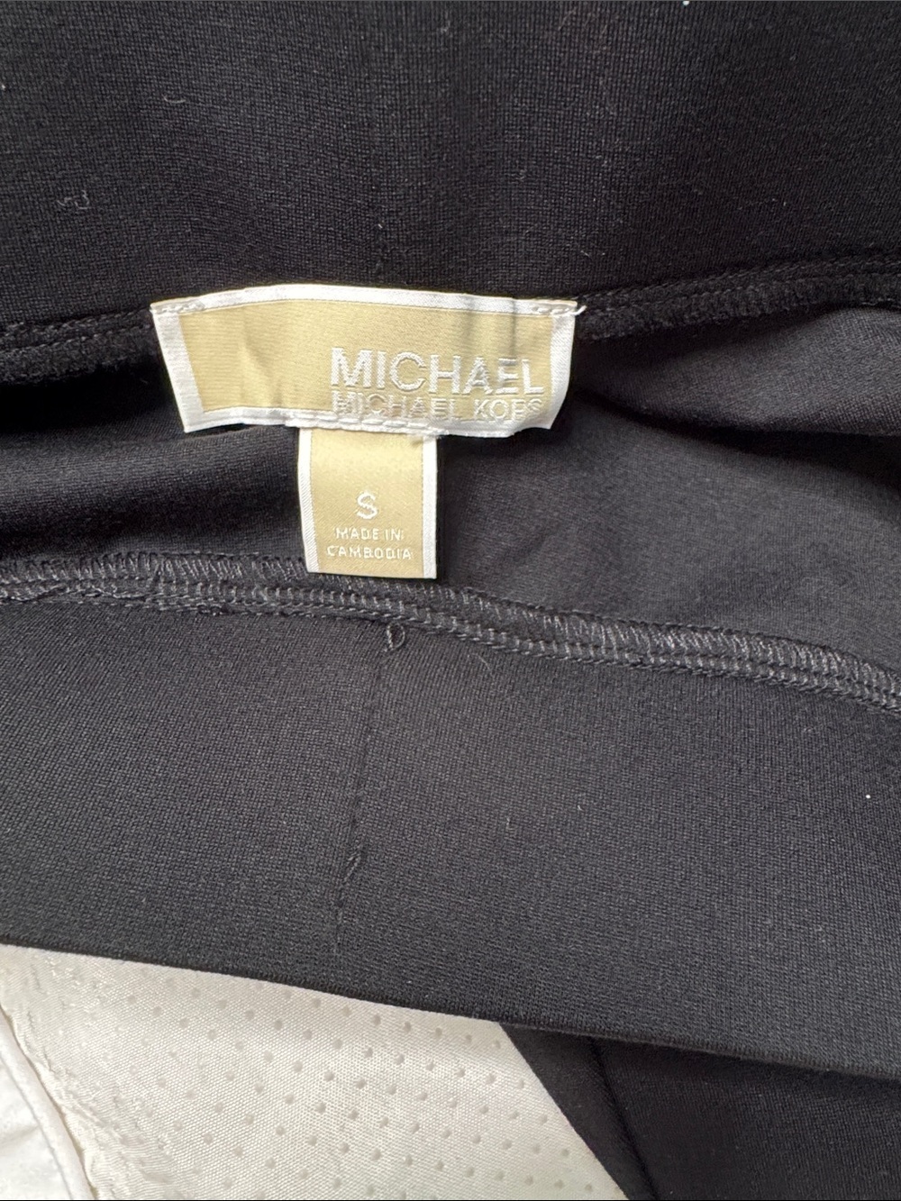 Michael Kors Black Leggings with White Logo Side Tape - Picture 6 of 7
